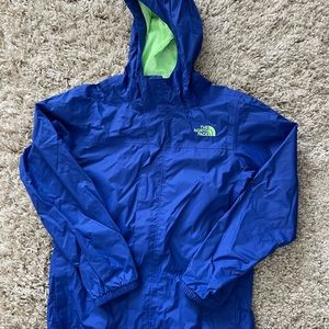 Boys north face resolve rain jacket